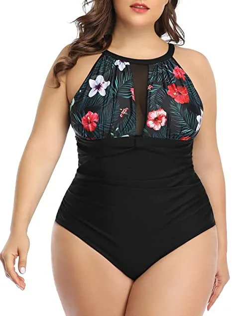 Lace Detail One-Piece Swimsuit