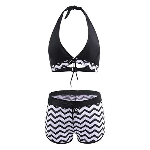 Zigzag Print Bikini Set