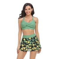 Lemon Green Bikini Skirt