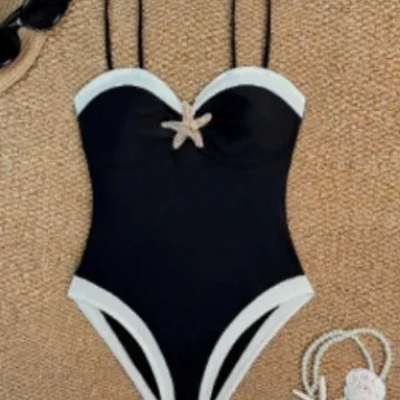 Minimalist Solid One-Piece Swimsuit
