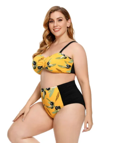 Ruched Floral Print Bikini Set