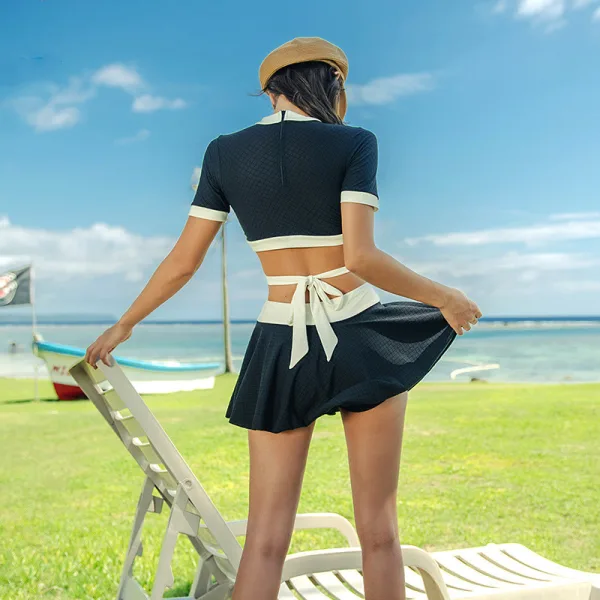 Kyoto High-Waist Bikini and Skirt Set