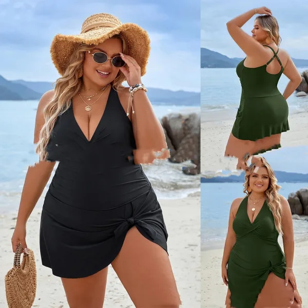 Curvy Fit Skirted One-Piece Swimsuit