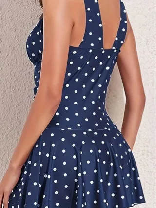 Polka Dot High-Waist Bikini Set