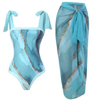 Blue Marble Pattern Suit
