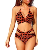 Orange Leopard Print