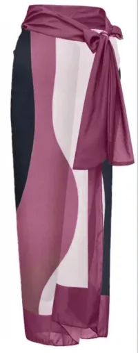 Magenta Gauze Skirt