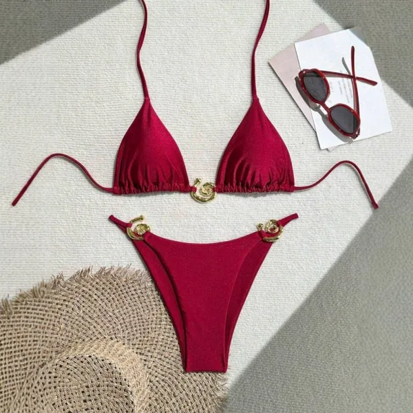 Minimalist Solid Bikini Set