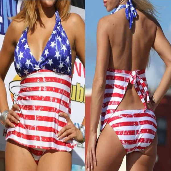 Star-Spangled One-Piece Swimsuit