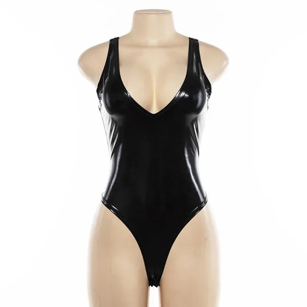 Minimalist Low-Cut One-Piece Swimsuit
