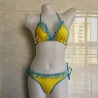 Yellow Blue Lace Average Size