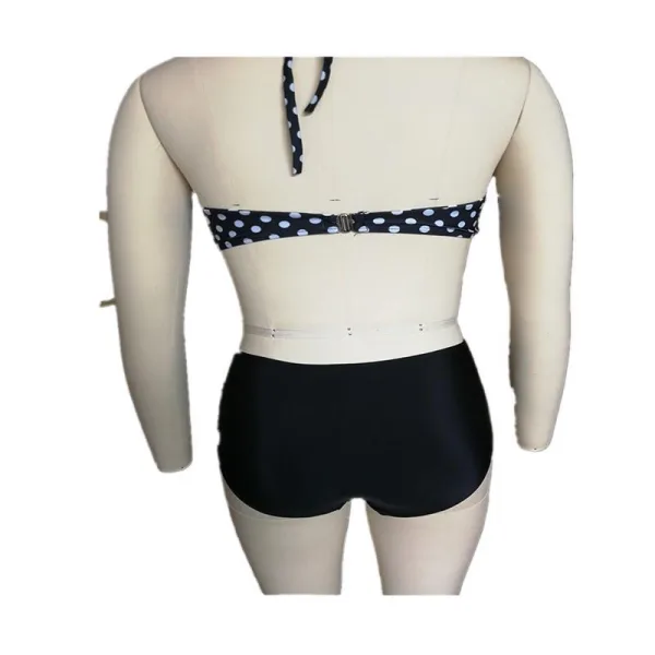 Monochrome Wave Dot Bikini Set