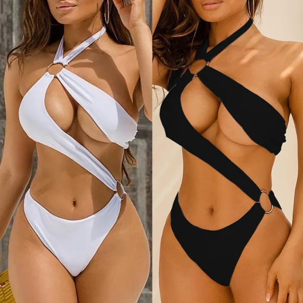 Luna Hollow-Ring One-Piece Swimsuit