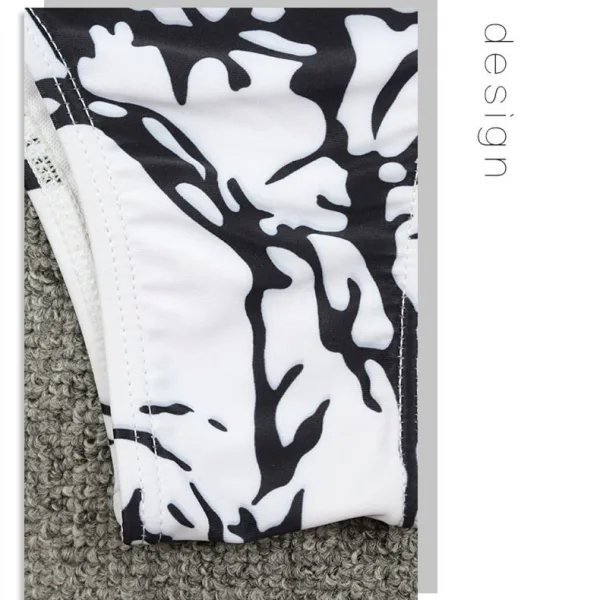 Monochrome Tie-Dye Bikini Set