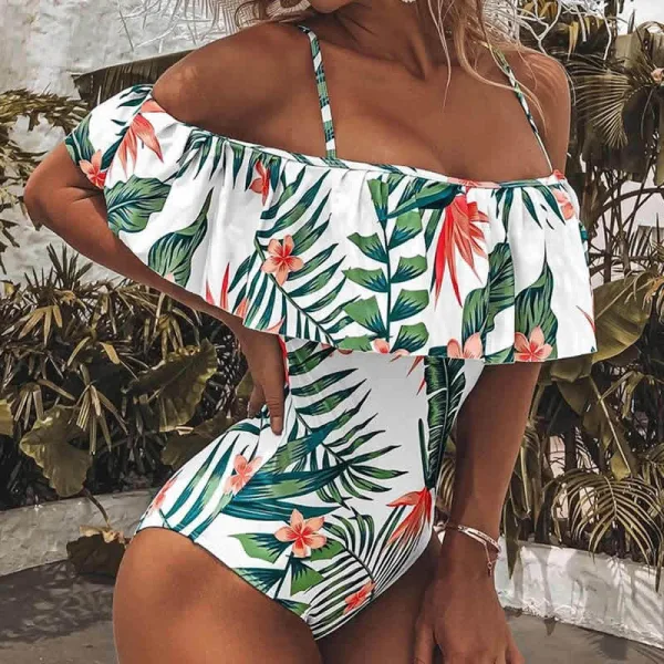 Floral Print One-Piece Swimsuit