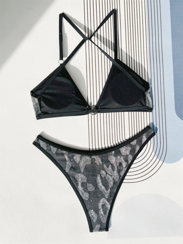 Classic Strap Bikini Set in Black