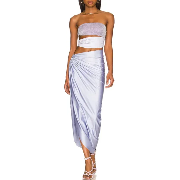 Amara Cut-Out Swimsuit and Sarong Set