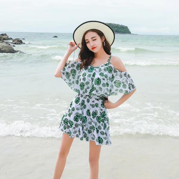 Botanical Print One-Piece Swimsuit
