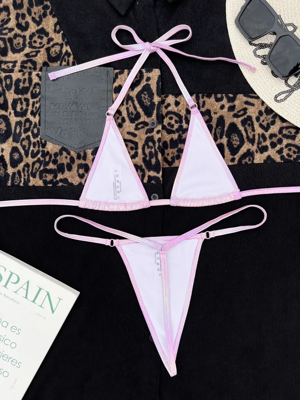Pearlescent Gradient Bikini Set
