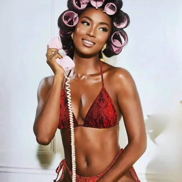 Triangular Bikini Set in Classic Prints
