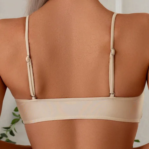 Elysian Ring-Detail Bikini Set in Beige