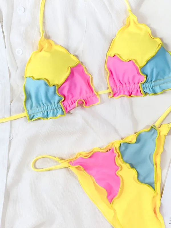 Sereia Contrast Stitch Bikini Set