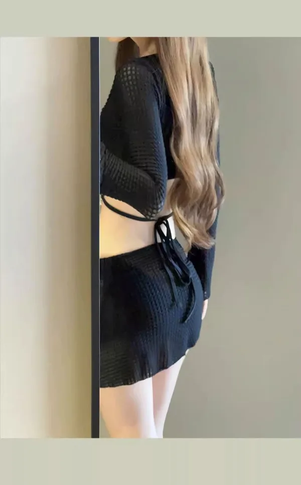 Long-Sleeve Two-Piece Bikini Set