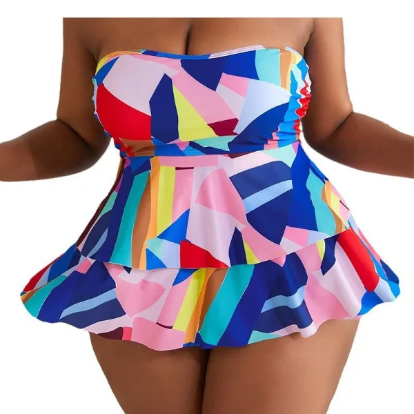 Luna Printed Tube Top Bikini Set