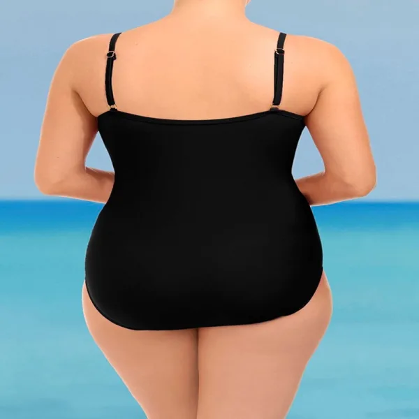 Color Explosion Backless One-Piece Swimsuit