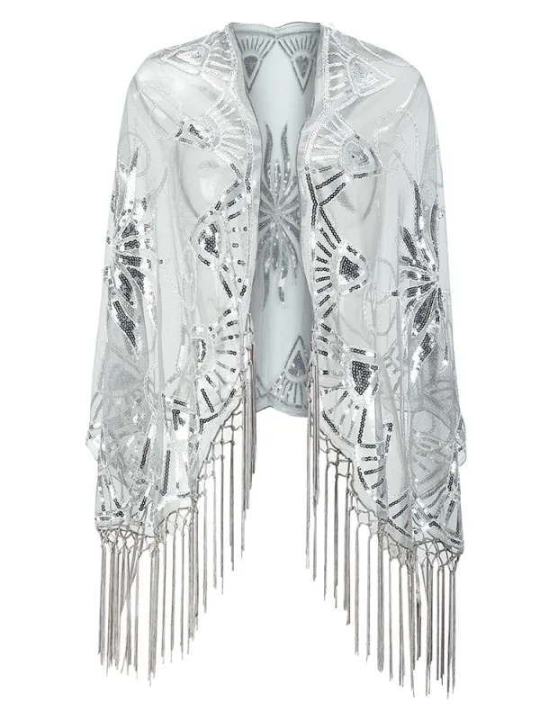 Gatsby Mesh V-Neck Cover-Up Dress