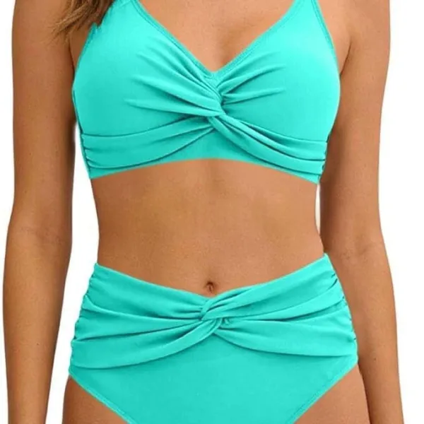 Ruffled One-Piece Swimsuit with Elegant Detailing