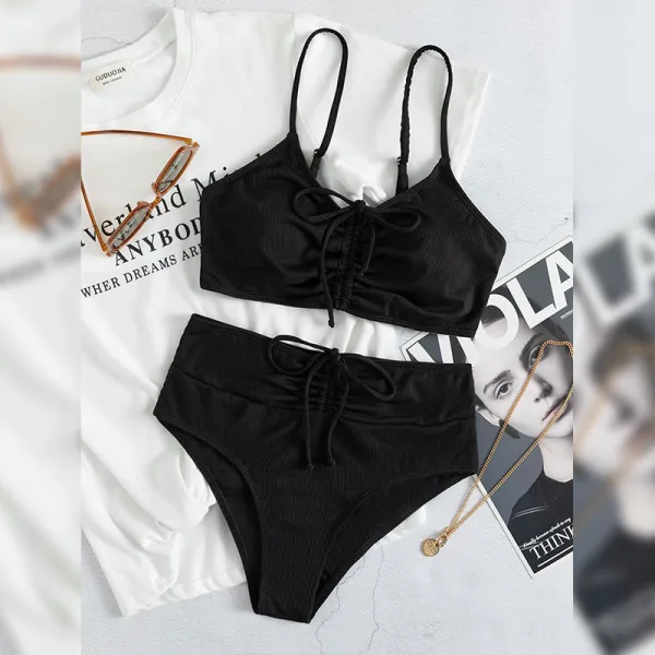 Sling High-Waist Bikini Set