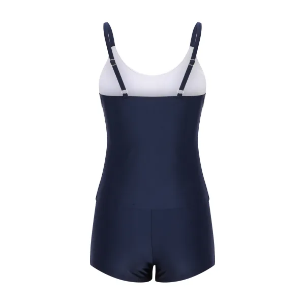 Classic Stripe Boyshort Two-Piece Swimsuit