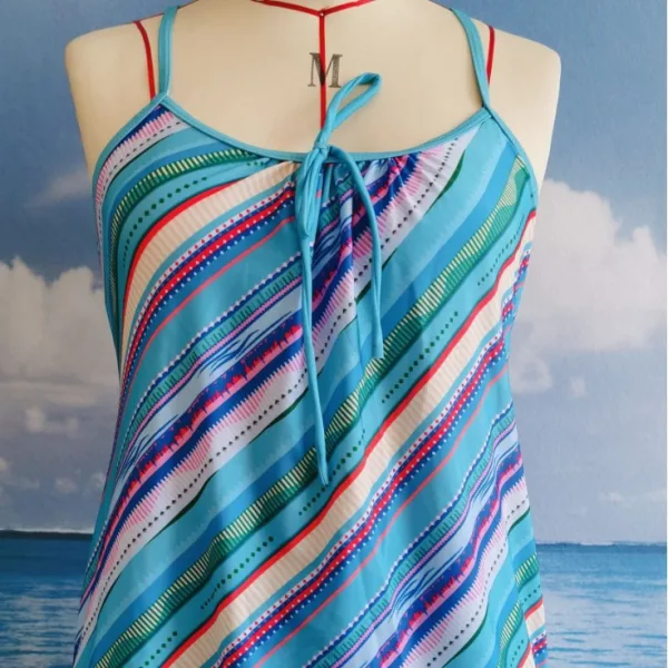 Gradient Print High-Waisted Bikini Set
