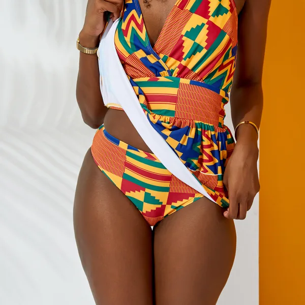 Classic One-Piece Swimsuit in Vibrant Orange
