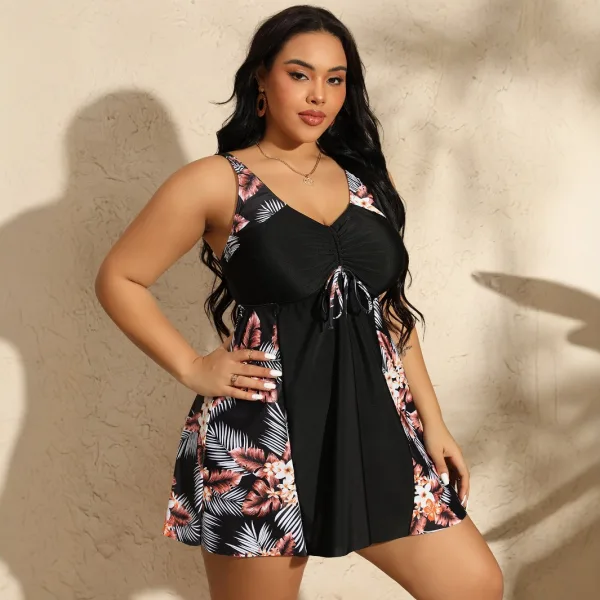 Leopard Print High-Waisted Skirt Bikini Set