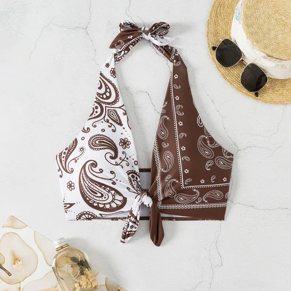 Ethnic Print One-Piece Swimsuit