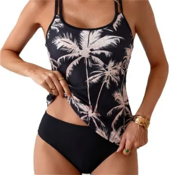 Coconut Print Two-Piece Bikini Set