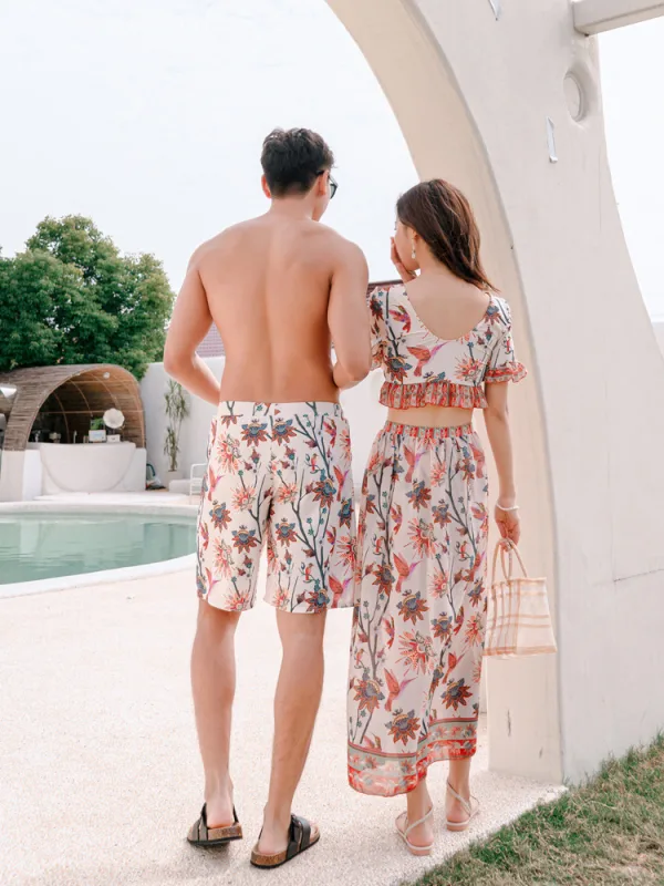 Three-Piece Bikini Set with Coordinating Cover-Up