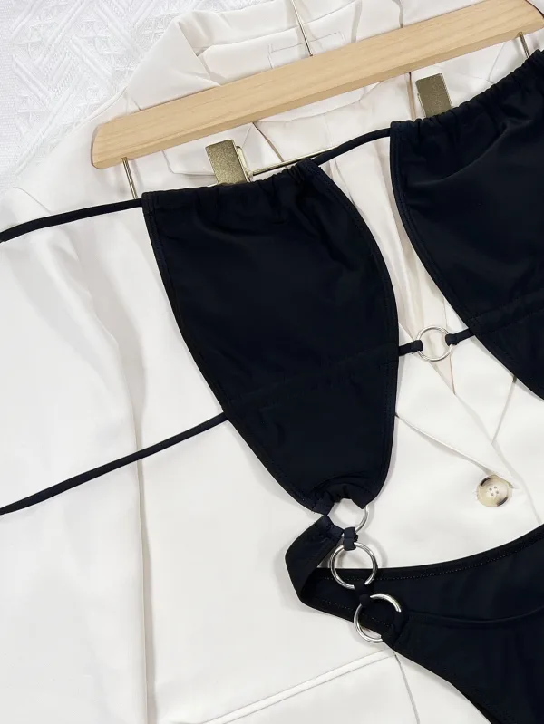 Classic One-Piece Swimsuit in Black