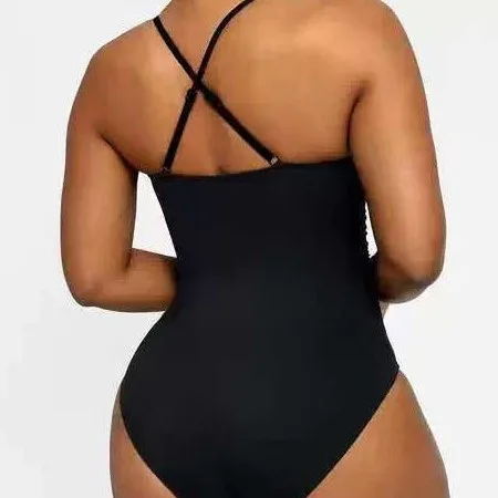 Minimalist Solid One-Piece Swimsuit