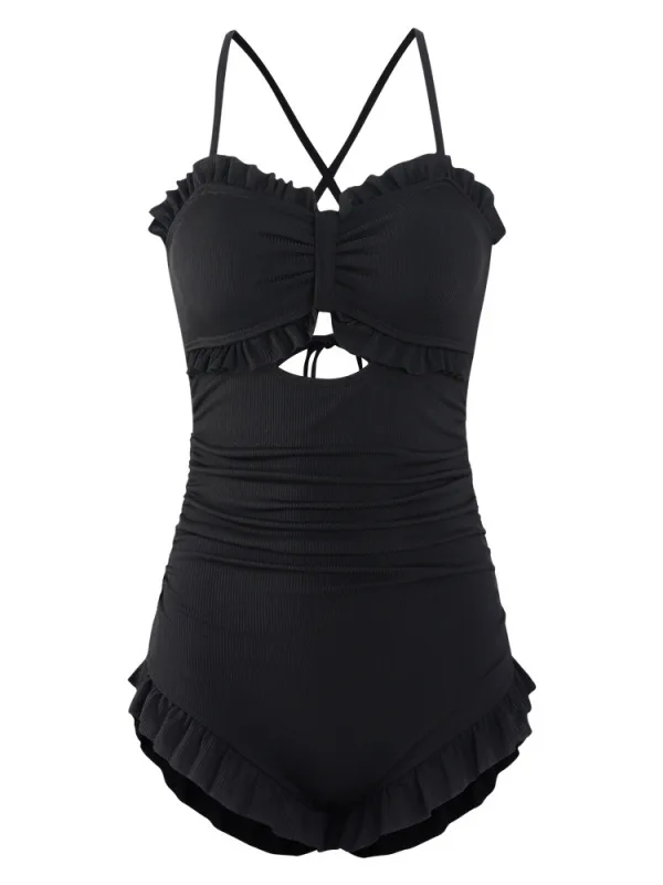 Minimalist Open-Back Bikini Set
