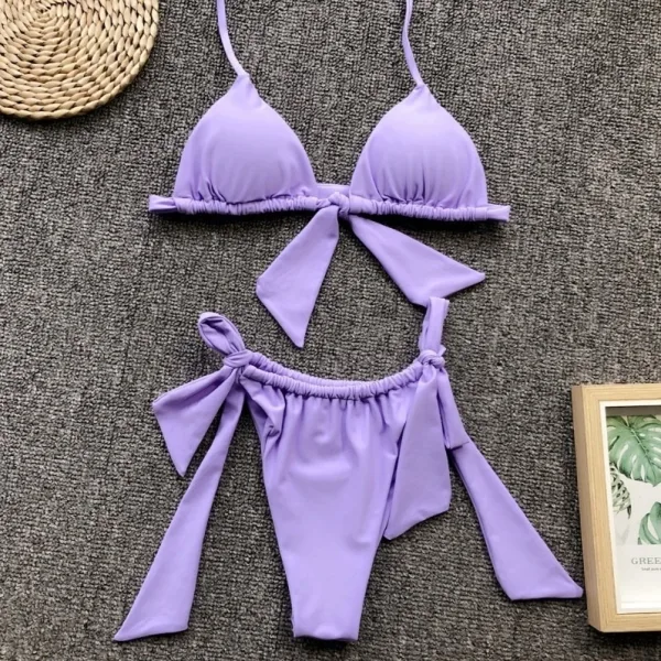 Minimalist Solid Bikini Set