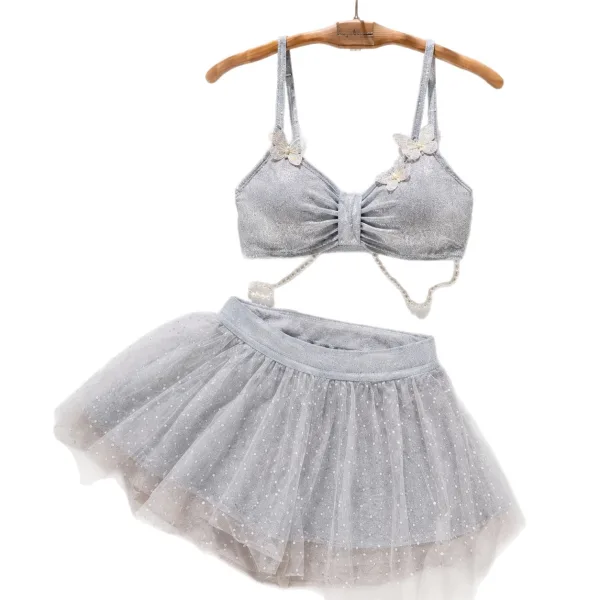 Butterfly Tulle Two-Piece Beach Set