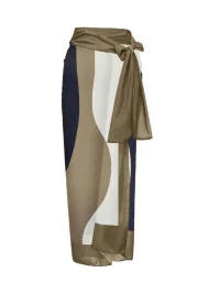 Primary Color Gauze Skirt