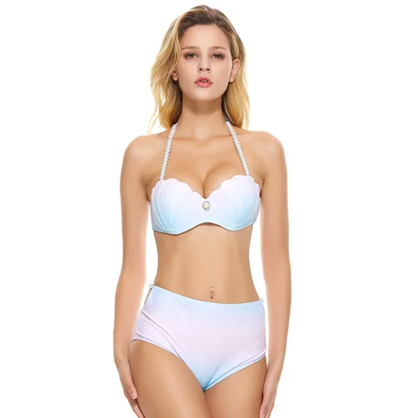 Gradient Shell Underwire Bikini Set