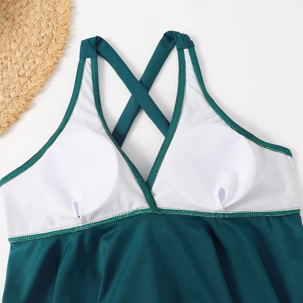 Peacock Blue High-Waist Bikini Set