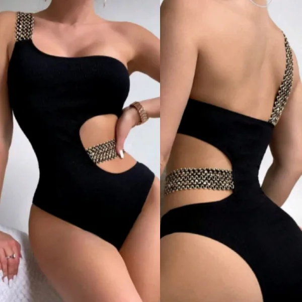 Classic Backless One-Piece Swimsuit