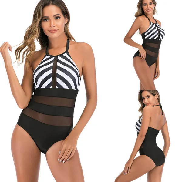 Luna Mesh-Panel One-Piece Swimsuit