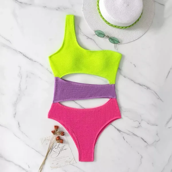 Color-Block One-Piece Swimsuit